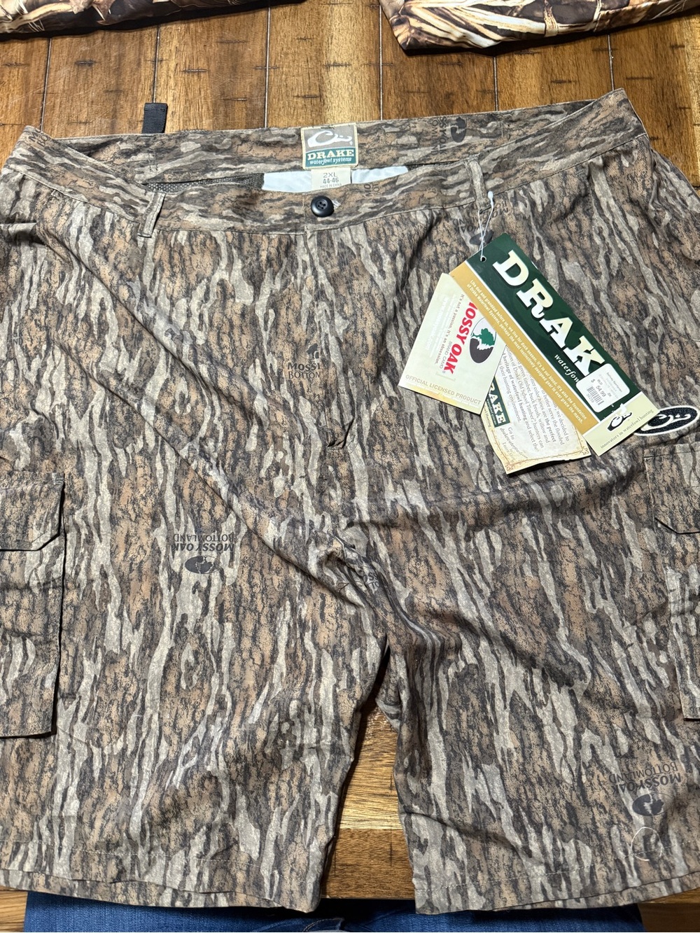 Drake Mossy Oak Camo Hunting Shorts - Brown